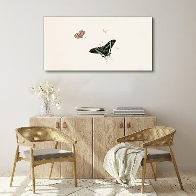 Schilderij op doek Vlinders in een delicate dans