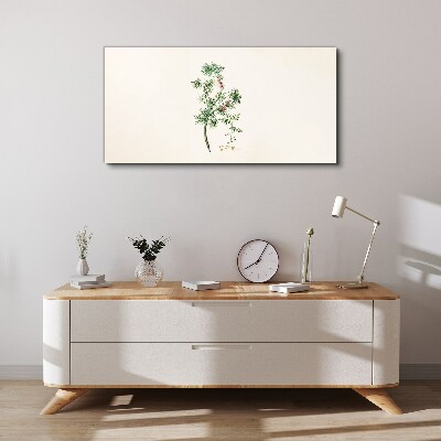 Foto op canvas Delicate vegetatie in pastelkleuren