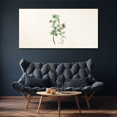 Foto op canvas Delicate vegetatie in pastelkleuren
