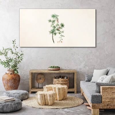 Foto op canvas Delicate vegetatie in pastelkleuren