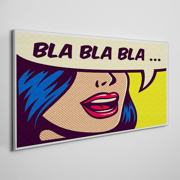 Schilderij op doek Eindeloos gesprek