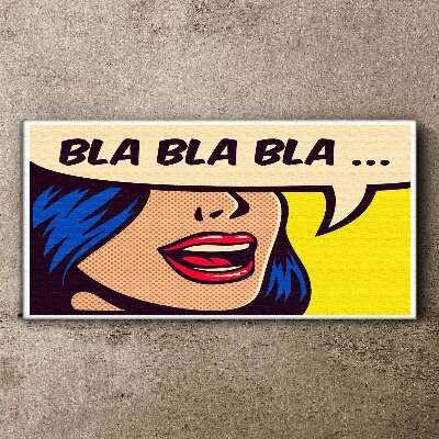 Schilderij op doek Eindeloos gesprek