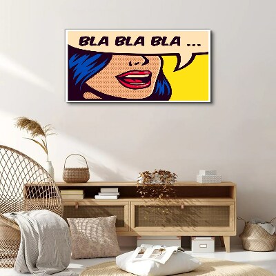 Schilderij op doek Eindeloos gesprek