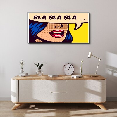 Schilderij op doek Eindeloos gesprek