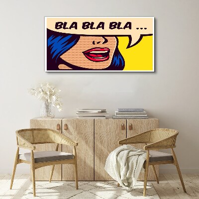 Schilderij op doek Eindeloos gesprek