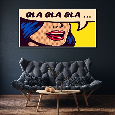 Schilderij op doek Eindeloos gesprek