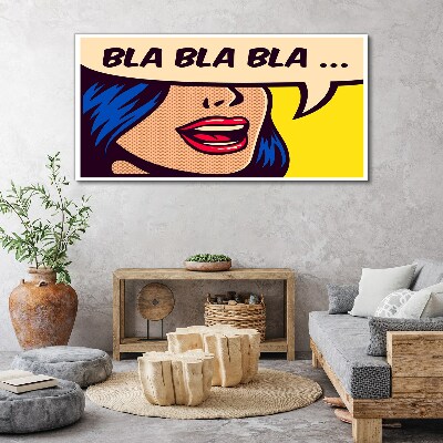 Schilderij op doek Eindeloos gesprek