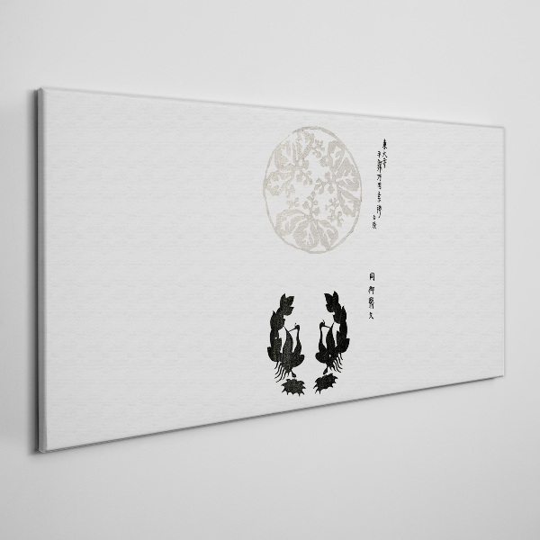 Schilderij op doek De balans van de natuur in monochroom