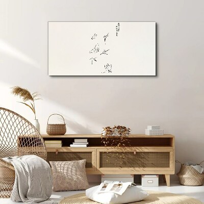 Canvas schilderij De delicatesse van bewegende vlinders