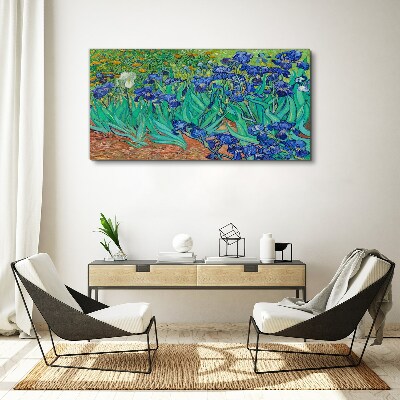 Foto op canvas Irissen in bloei