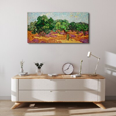 Schilderij op doek Olijven in de zon