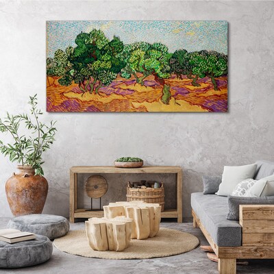 Schilderij op doek Olijven in de zon