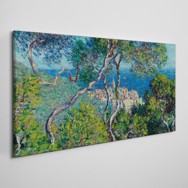 Foto op canvas Mediterraan landschap met bomen