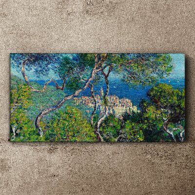 Foto op canvas Mediterraan landschap met bomen