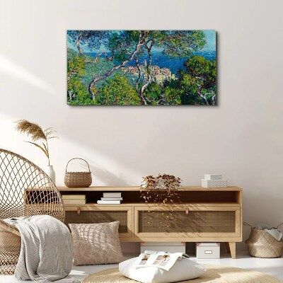 Foto op canvas Mediterraan landschap met bomen