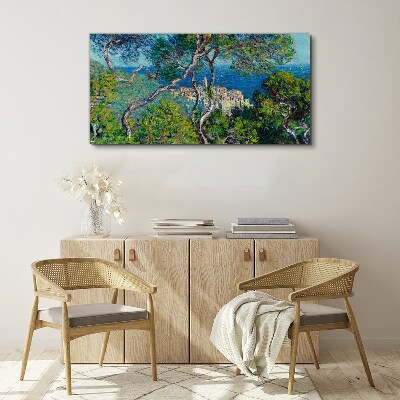 Foto op canvas Mediterraan landschap met bomen