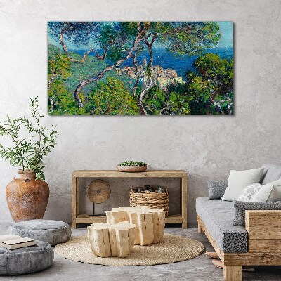 Foto op canvas Mediterraan landschap met bomen