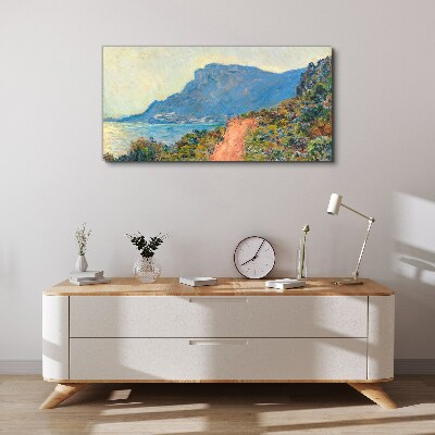 Schilderij op doek Een kalme kust in het ochtendlicht