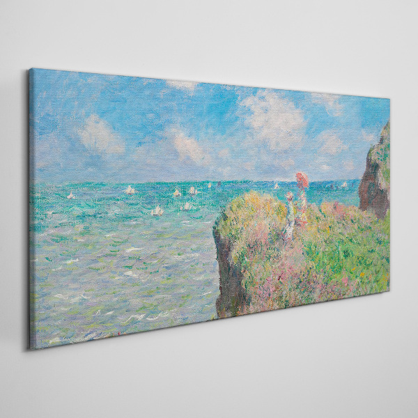 Canvas schilderij Zomerlandschap aan zee
