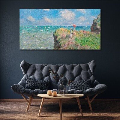 Canvas schilderij Zomerlandschap aan zee