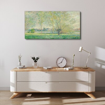 Schilderij op doek Lentelandschap