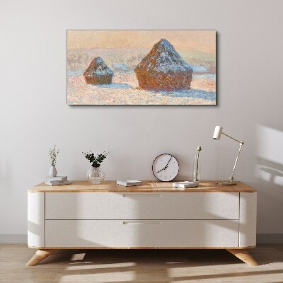 Foto op canvas Winterlandschap met sneeuwduinen