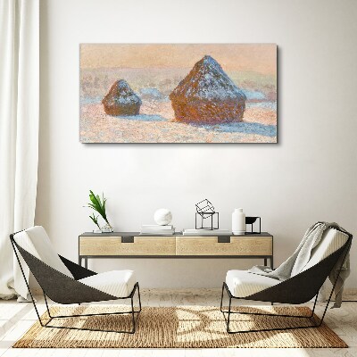 Foto op canvas Winterlandschap met sneeuwduinen