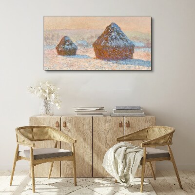 Foto op canvas Winterlandschap met sneeuwduinen