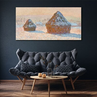 Foto op canvas Winterlandschap met sneeuwduinen