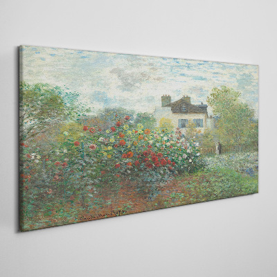 Schilderij op doek De tuin in Montgeron