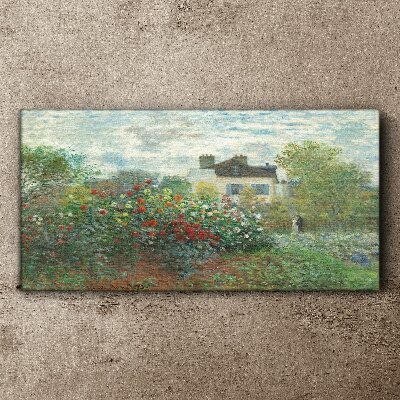 Schilderij op doek De tuin in Montgeron