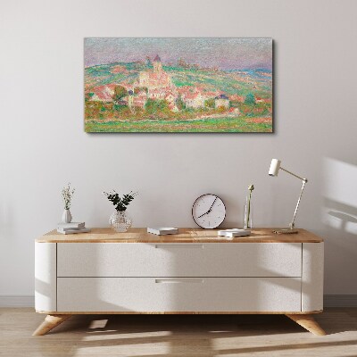 Canvas schilderij Een vredig landelijk landschap