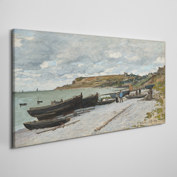 Canvas schilderij Een rustige haven op een zomerdag