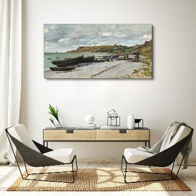 Canvas schilderij Een rustige haven op een zomerdag