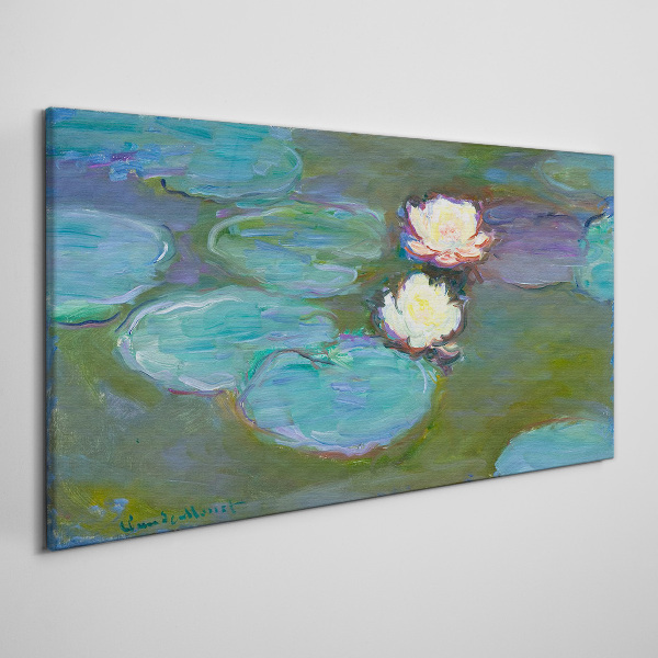 Schilderij op doek Waterlelies