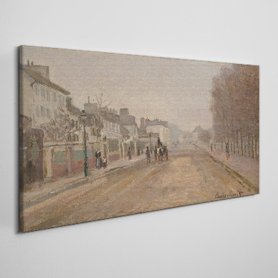 Canvas schilderij Een straat in Parijs