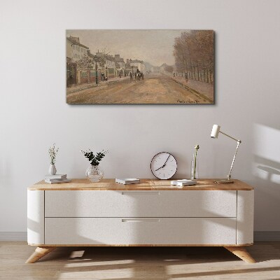 Canvas schilderij Een straat in Parijs