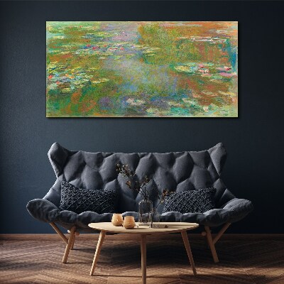 Schilderij op doek Waterlelies