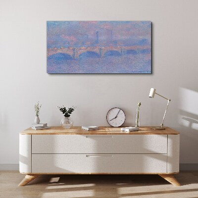 Schilderij op doek Londense brug