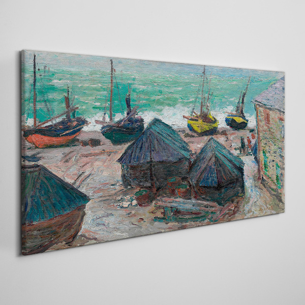Foto op canvas Zeehaven met boten