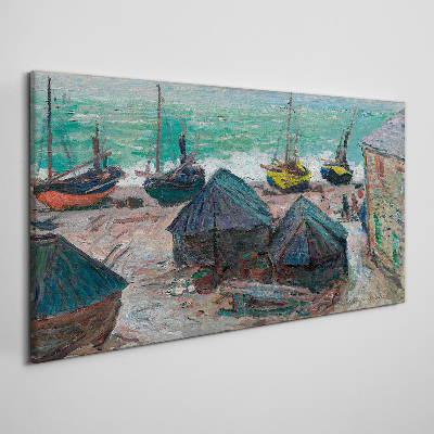 Foto op canvas Zeehaven met boten