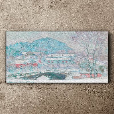 Canvas schilderij Winterlandschap