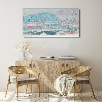 Canvas schilderij Winterlandschap