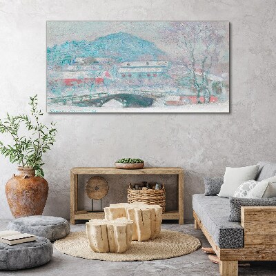Canvas schilderij Winterlandschap