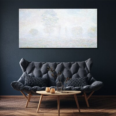 Schilderij op doek Mistig landschap