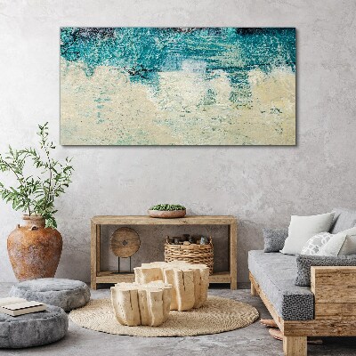 Canvas schilderij De zee in tinten blauw