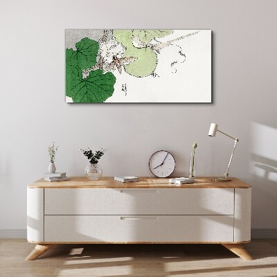 Foto op canvas Vlinders en planten in harmonie