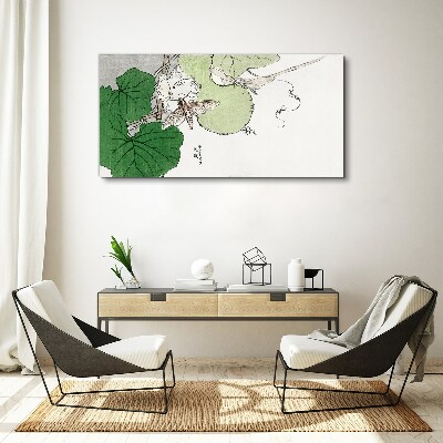 Foto op canvas Vlinders en planten in harmonie