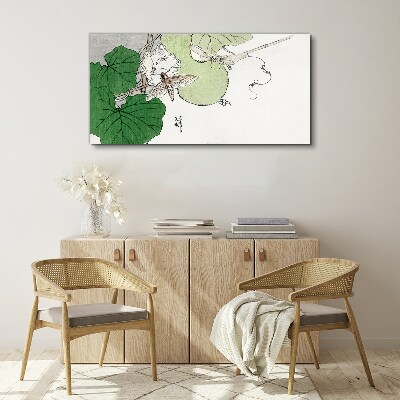 Foto op canvas Vlinders en planten in harmonie