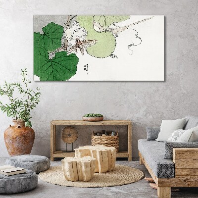 Foto op canvas Vlinders en planten in harmonie